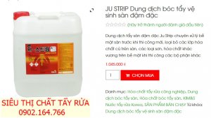 Dung dịch bóc tẩy vệ sinh sàn đậm đặc - JU STRIP