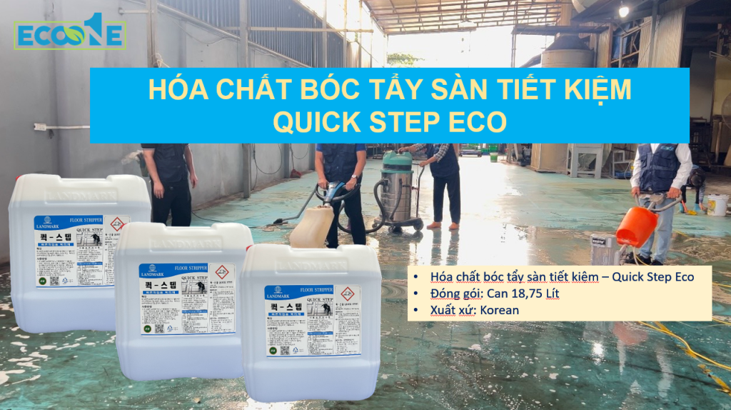 Hóa chất bóc tẩy sàn tiết kiệm - quick step eco