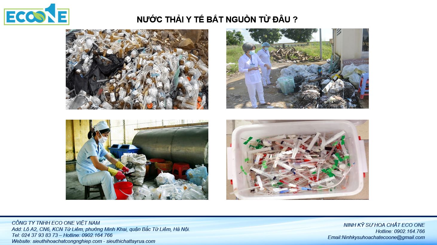 Nước thải y tế bắt nguồn từ đâu