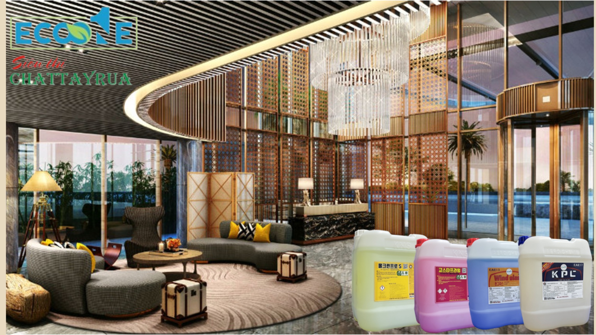 Bộ sản phẩm tẩy rửa vệ sịnh dùng cho khách sạn, resort