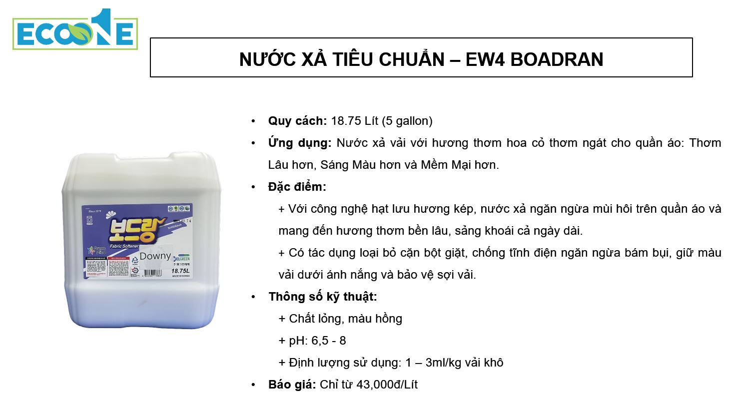 EW4 Boadran- Nước xả tiêu chuẩn