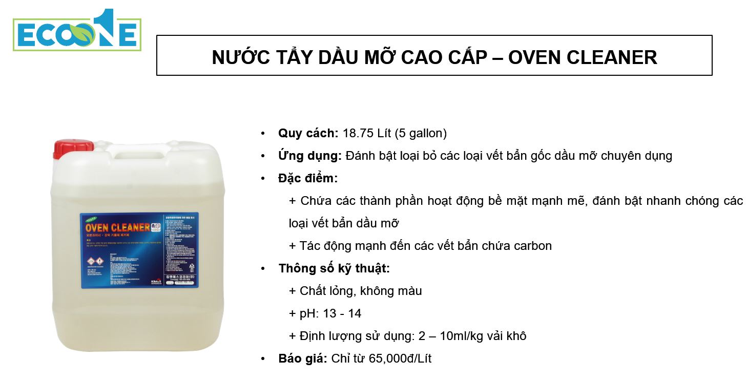 Oven Cleaner - Nước tẩy dầu mỡ cao cấp