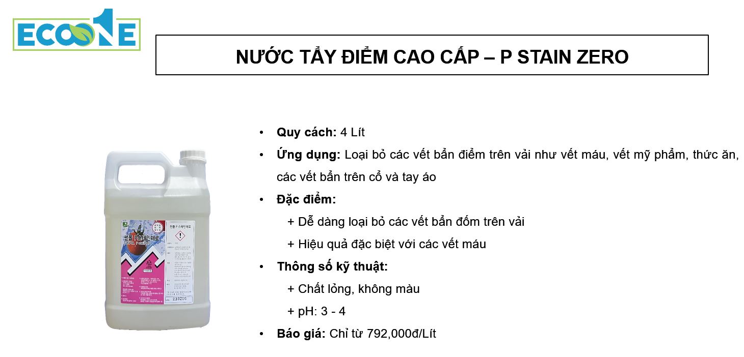 P Stain zero - Nước tẩy điểm cao cấp