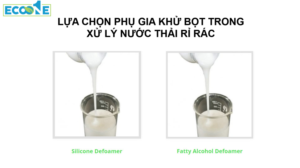 Lựa chọn Phụ gia khử bọt trong xử lý nước thải rỉ rác