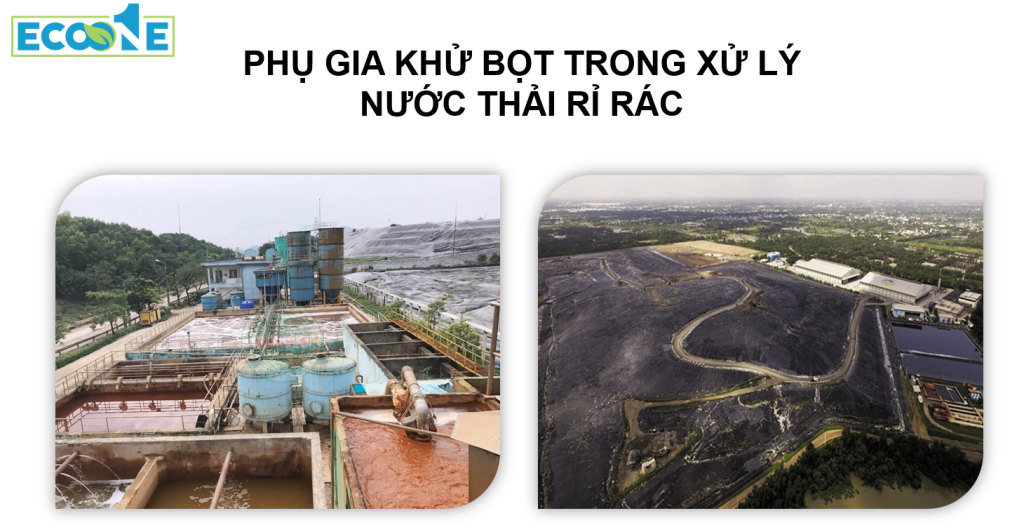 Phụ gia khử bọt trong xử lý nước thải rỉ rác
