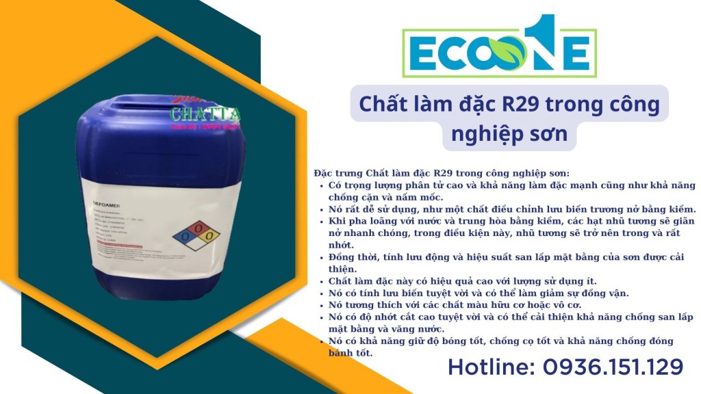 Chất làm đặc R29 trong công nghiệp sơn