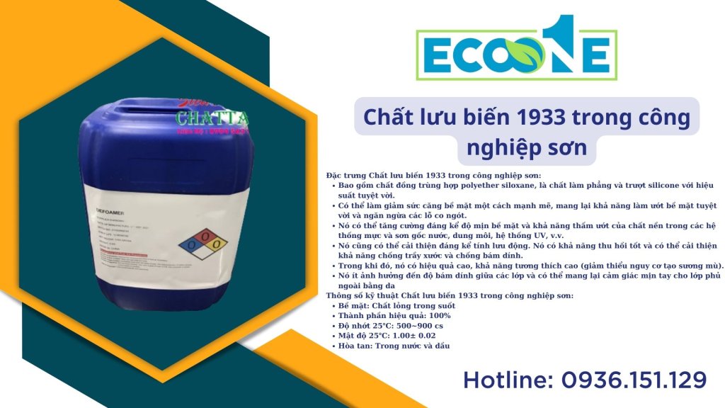 Chất lưu biến 1933 trong công nghiệp sơn