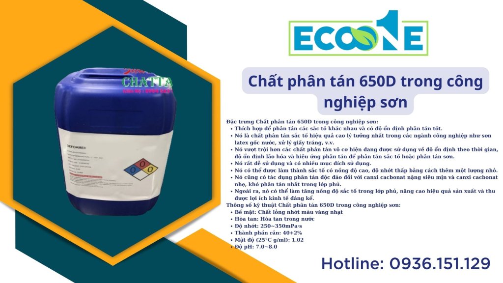 Chất phân tán 650D trong công nghiệp sơn