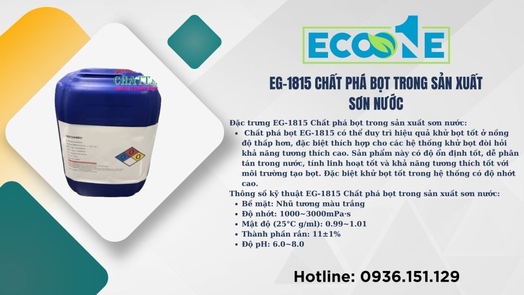 EG-1815 Chất phá bọt trong sản xuất sơn nước