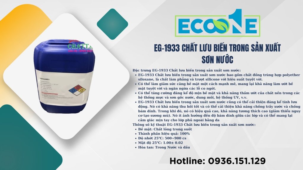 EG-1933 Chất lưu biến trong sản xuất sơn nước