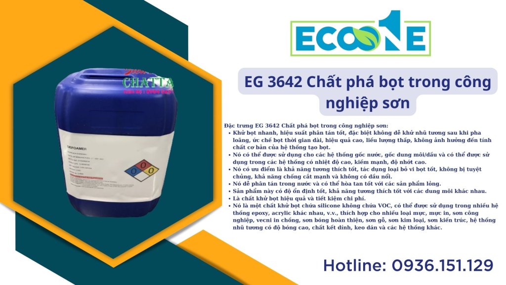 EG 3642 Chất phá bọt trong công nghiệp sơn