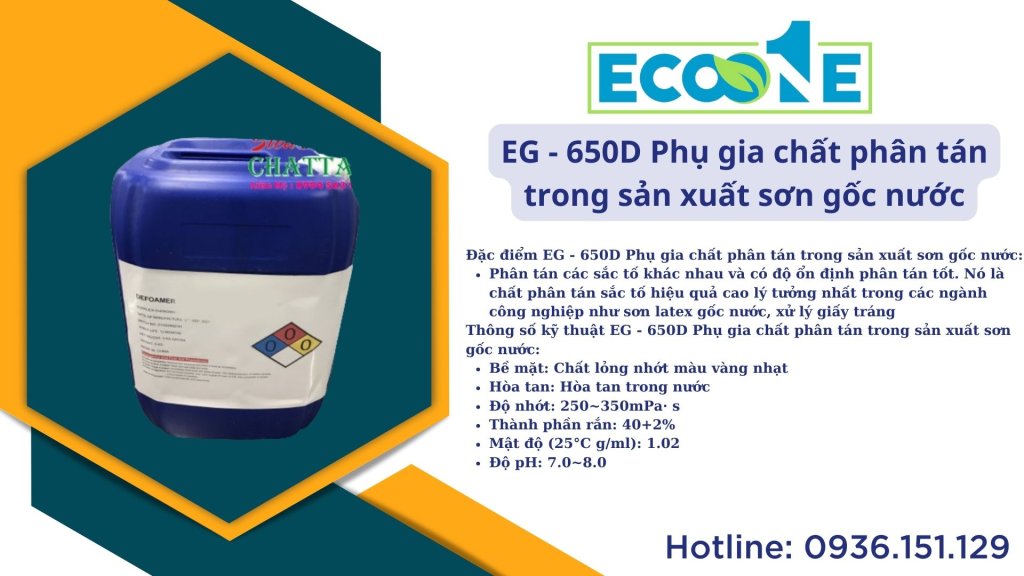 EG - 650D Phụ gia chất phân tán trong sản xuất sơn gốc nước