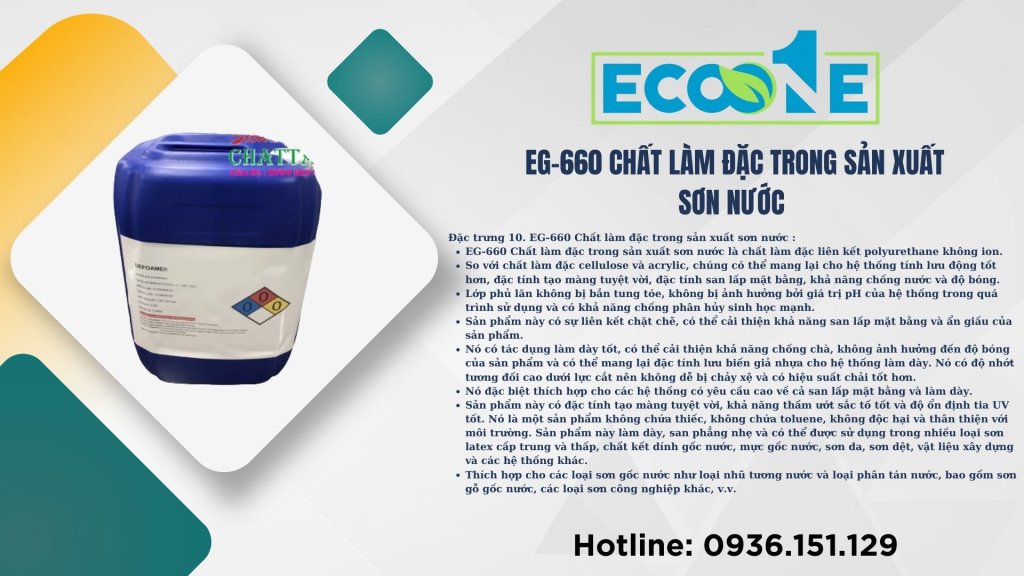 EG-660 Chất làm đặc trong sản xuất sơn nước