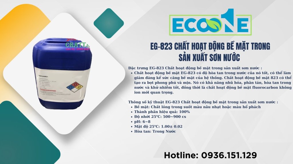 EG-823 Chất hoạt động bề mặt trong sản xuất sơn nước