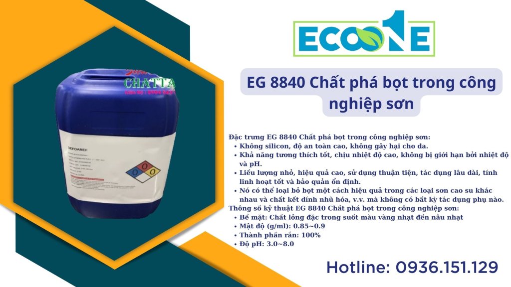 EG 8840 Chất phá bọt trong công nghiệp sơn