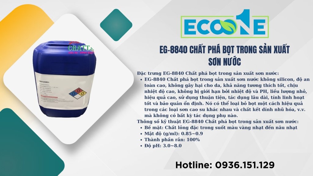 EG-8840 Chất phá bọt trong sản xuất sơn nước