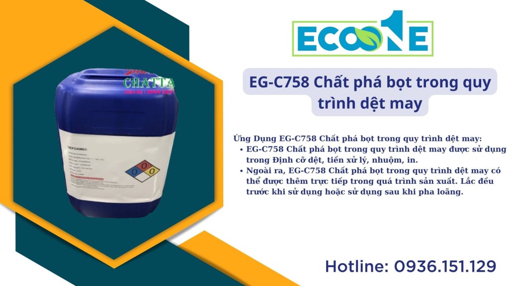 EG-C758 Chất phá bọt trong quy trình dệt may