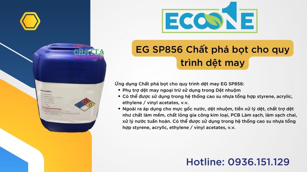 EG SP856 Chất phá bọt cho quy trình dệt may