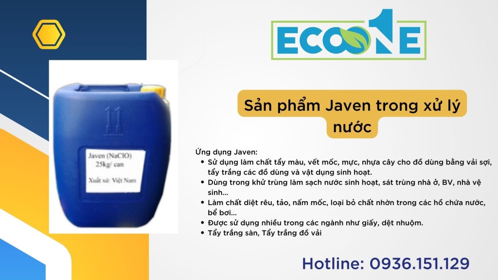 Sản phẩm Javen trong xử lý nước