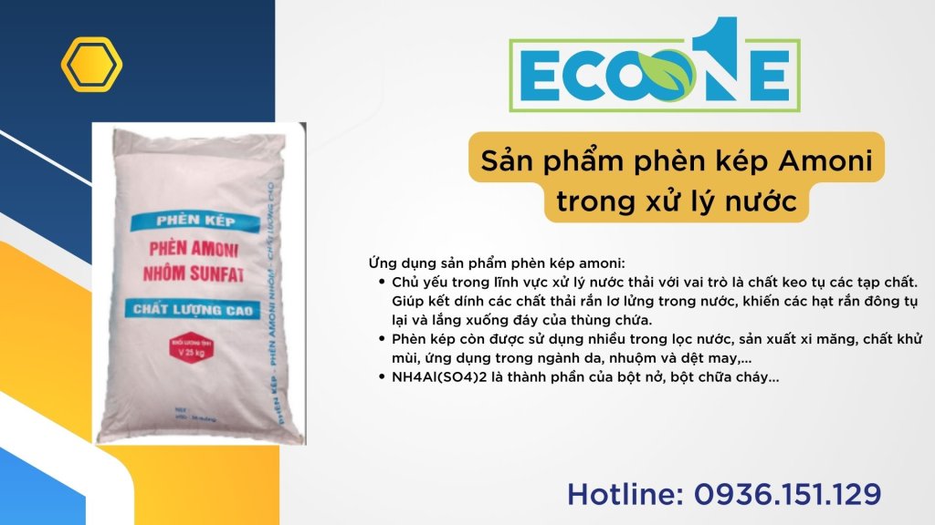 Sản phẩm phèn kép Amoni trong xử lý nước