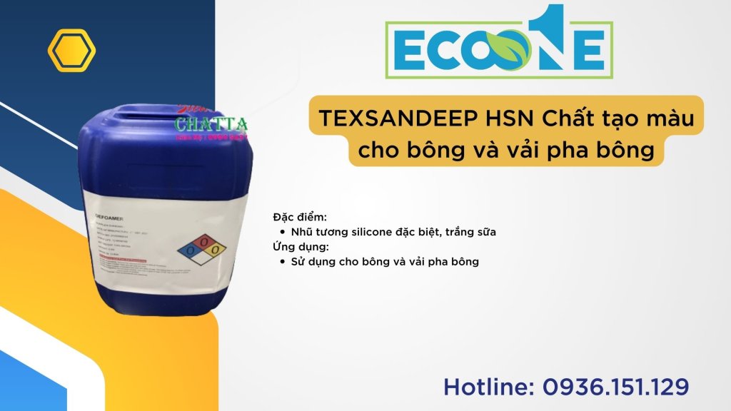 TEXSANDEEP HSN Chất tạo màu cho bông và vải pha bông