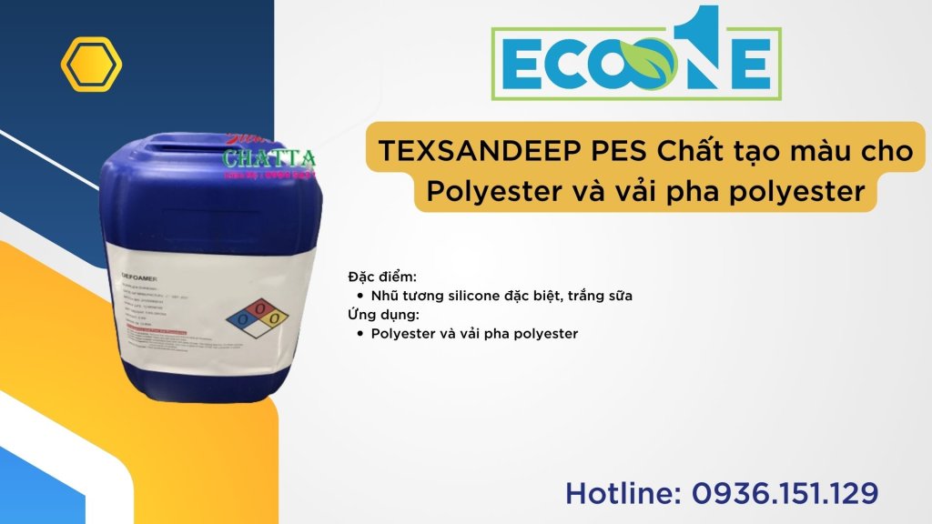 TEXSANDEEP PES Chất tạo màu cho Polyester và vải pha polyester