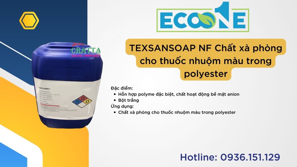 TEXSANSOAP NF Chất xà phòng cho thuốc nhuộm màu trong polyester