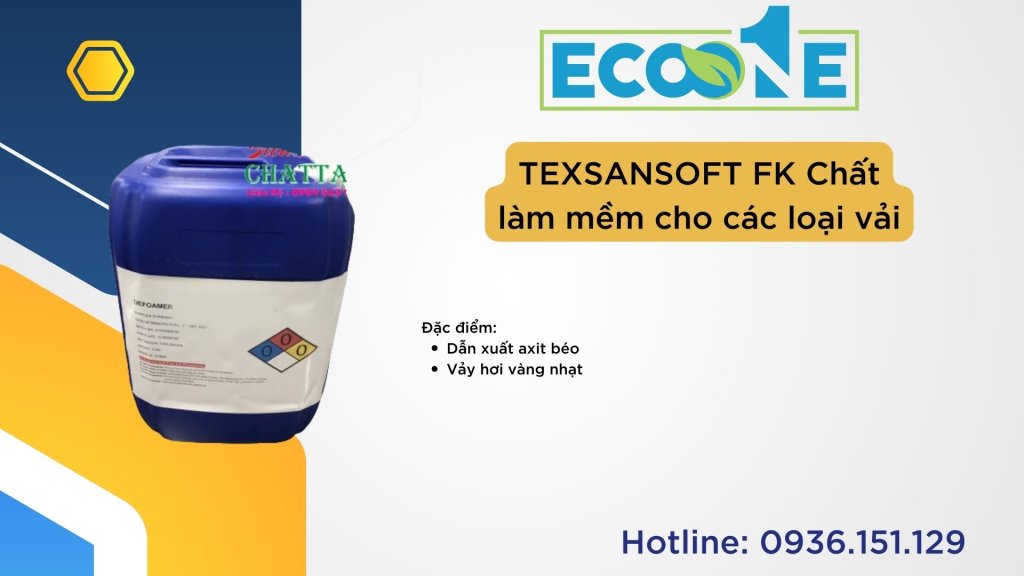 TEXSANSOFT FK Chất làm mềm cho các loại vải