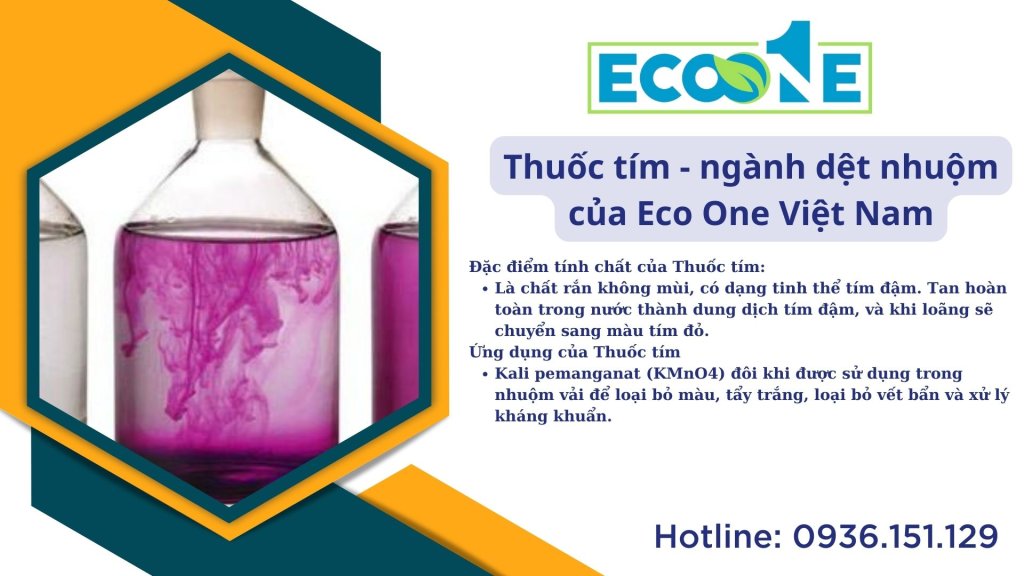 Thuốc tím - ngành dệt nhuộm của Eco One Việt Nam