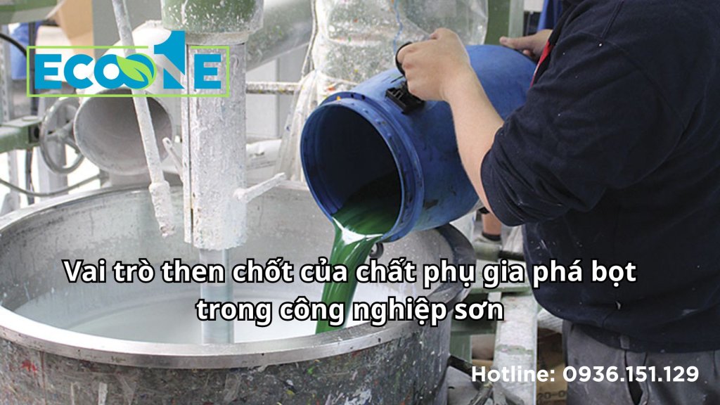 Vai trò then chốt của chất phụ gia phá bọt trong công nghiệp sơn