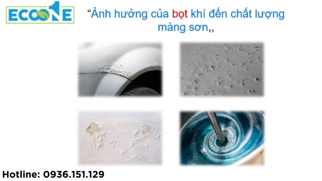 Ảnh hưởng của bọt khí đến chất lượng màng sơn