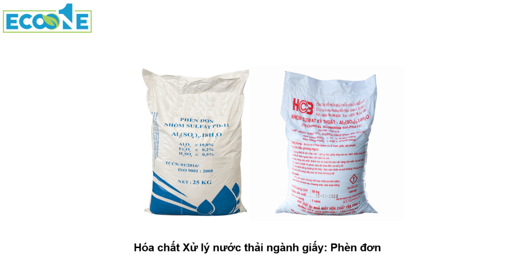 Hóa chất Xử lý nước thải ngành giấy - Phèn đơn