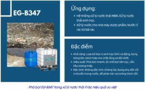 Phá Bọt Eg 347 Trong Xử Lý Nước Thải Rỉ Rác Hiệu Quả ưu Việt