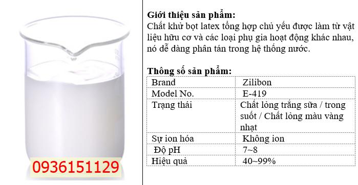 ECO E-419 Phá Bọt Trong Sx Cao Su Tổng Hợp