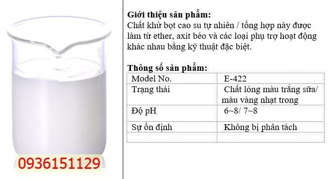 ECO E-422 Phá Bọt Trong Sản Xuất Cao Su Bán Tổng Hợp
