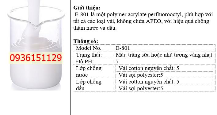 ECO E-801 Chất Chống Thấm Nước Và Dầu