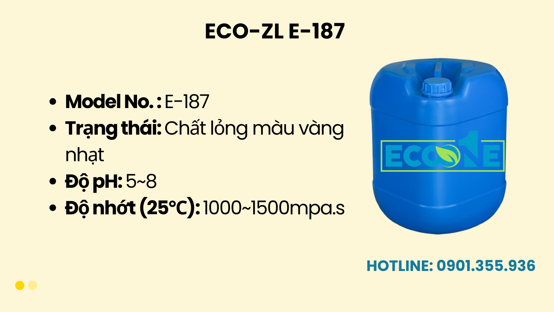 Eco Zl E 187 Phá Bọt Cho Hệ Thống Xử Lí Nước Sinh Học