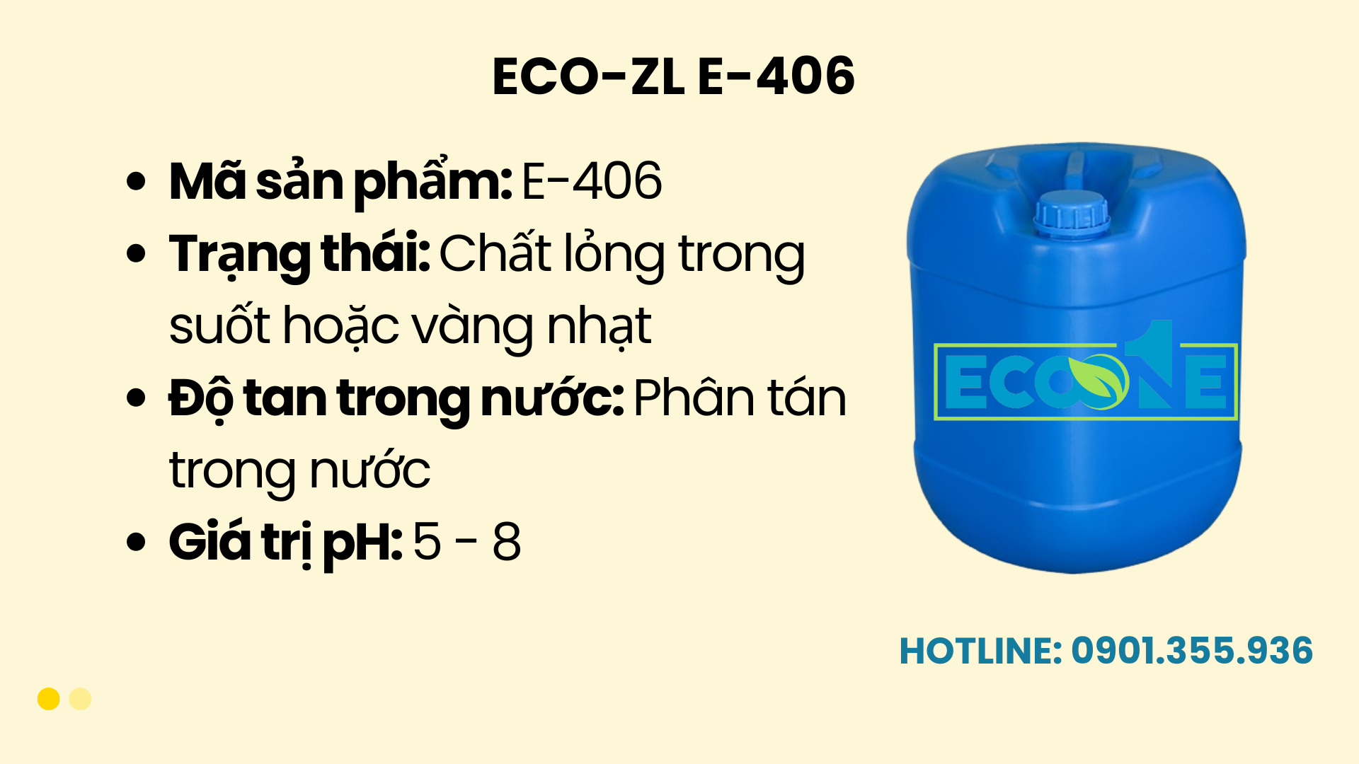 Eco Zl E 406 Chất Phá Bọt Dùng Trong Thực Phẩm