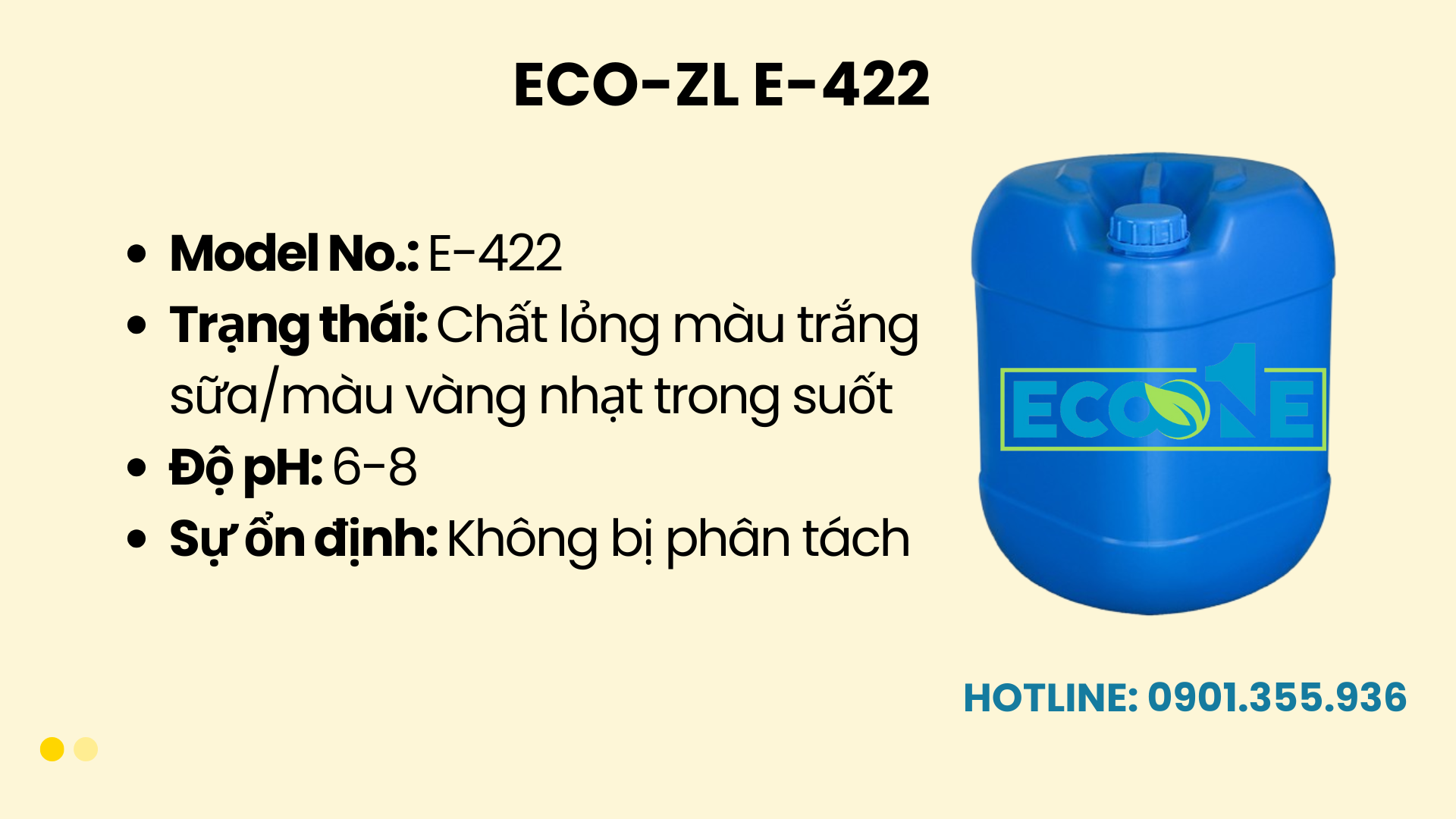 Eco Zl E 422 Phá Bọt Trong Sản Xuất Cao Su Bán Tổng Hợp
