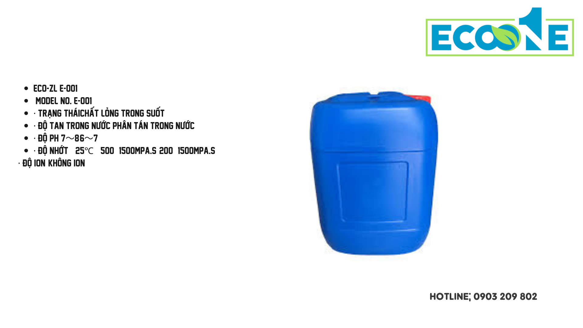 ECO-ZL E-001 Phá bọt trong xử lí nước thải trong lên men