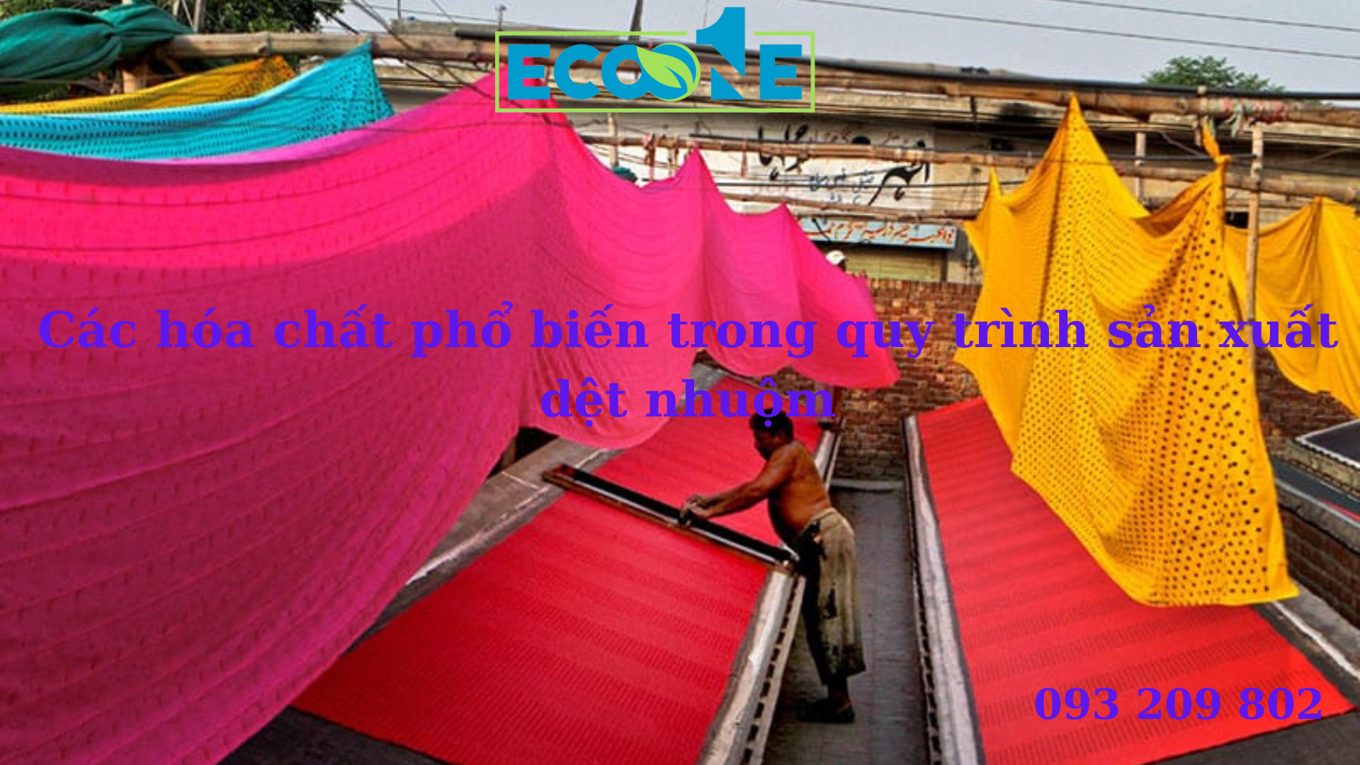Các hóa chất phổ biến trong quy trình sản xuất dệt nhuộm vải