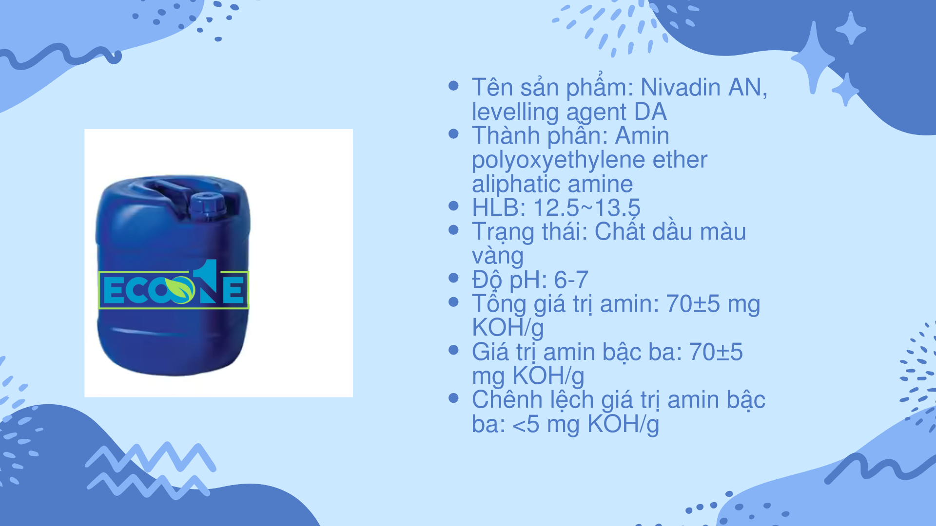 ECO-ZL E 5101 Leveling Agent AN (Chất làm đều màu AN)