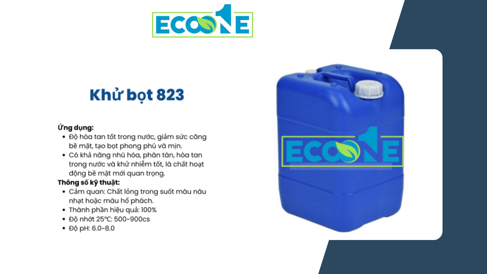 Chất Khử Bọt 823 Dùng Cho Nhà Máy Sản Xuất Linh Kiện điện Tử Chất Lượng Cao