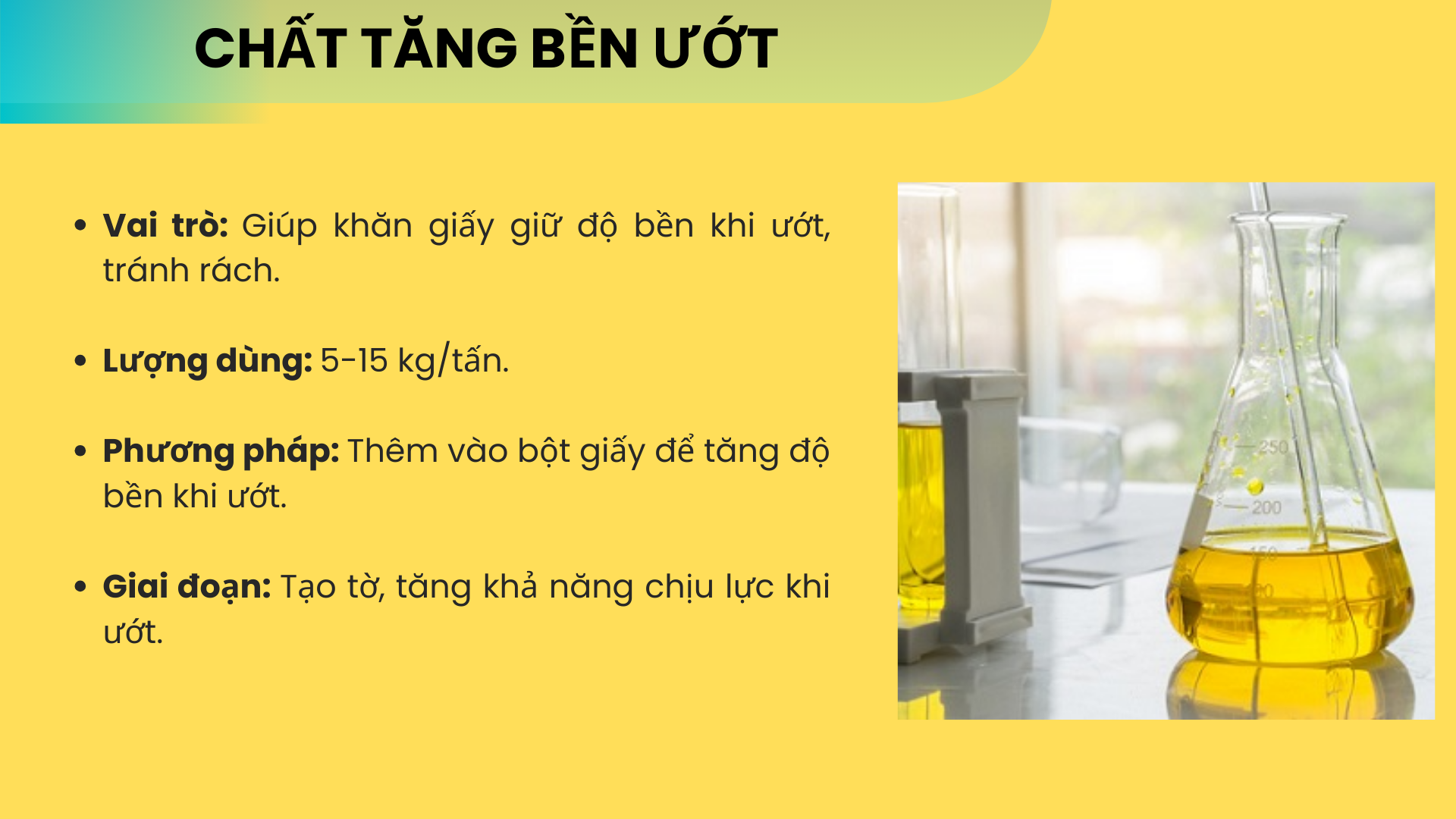 Chất Tăng Bền Trong Sản Xuất Khăn Giấy