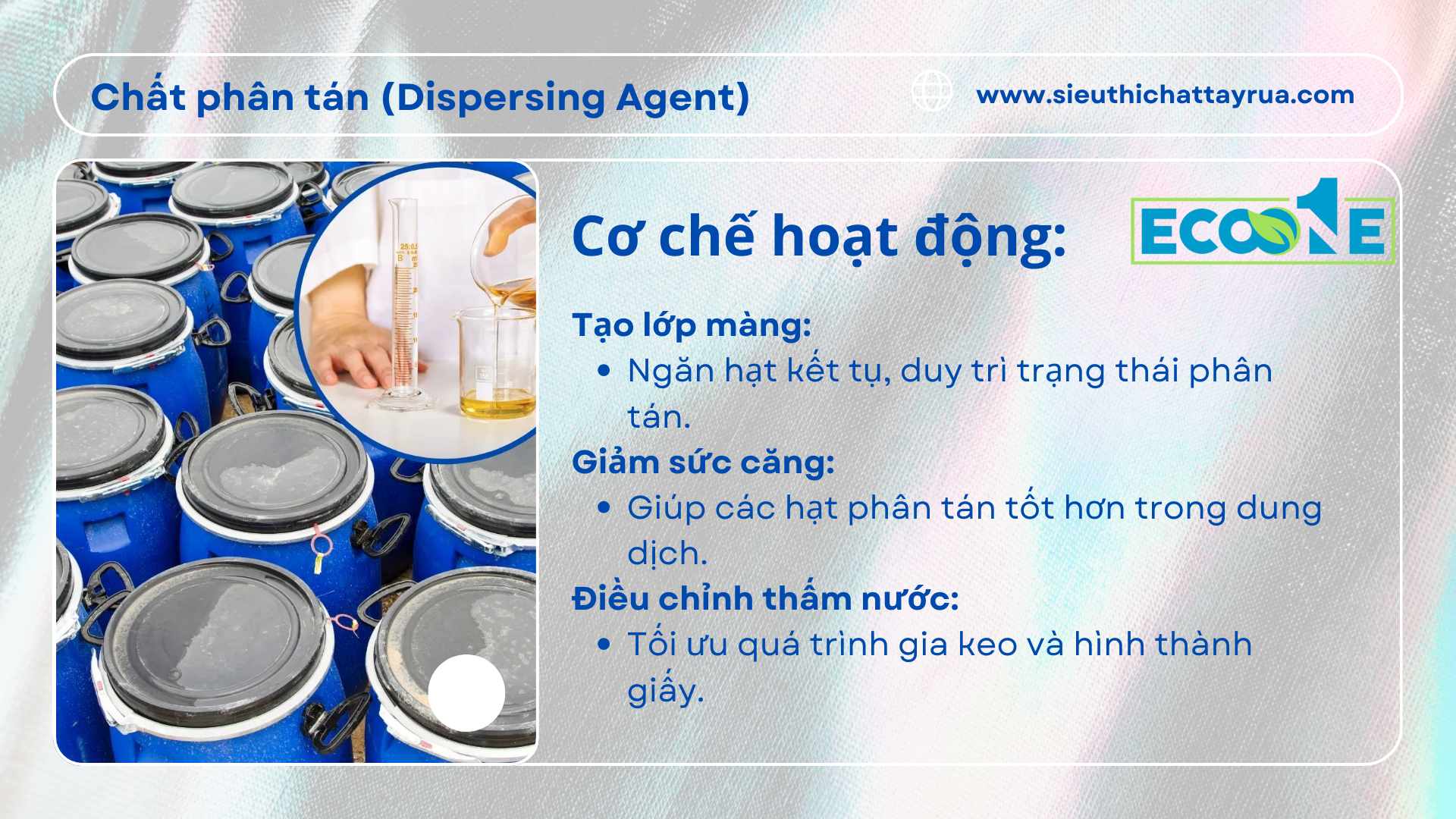 Cơ Chế Hoạt động Của Chất Phân Tán (dispersing Agent)