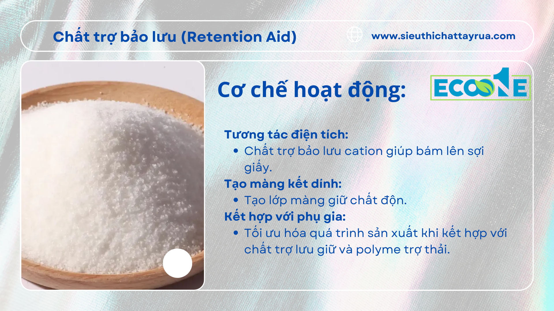 Cơ Chế Hoạt động Của Chất Trợ Bảo Lưu (retention Aid)