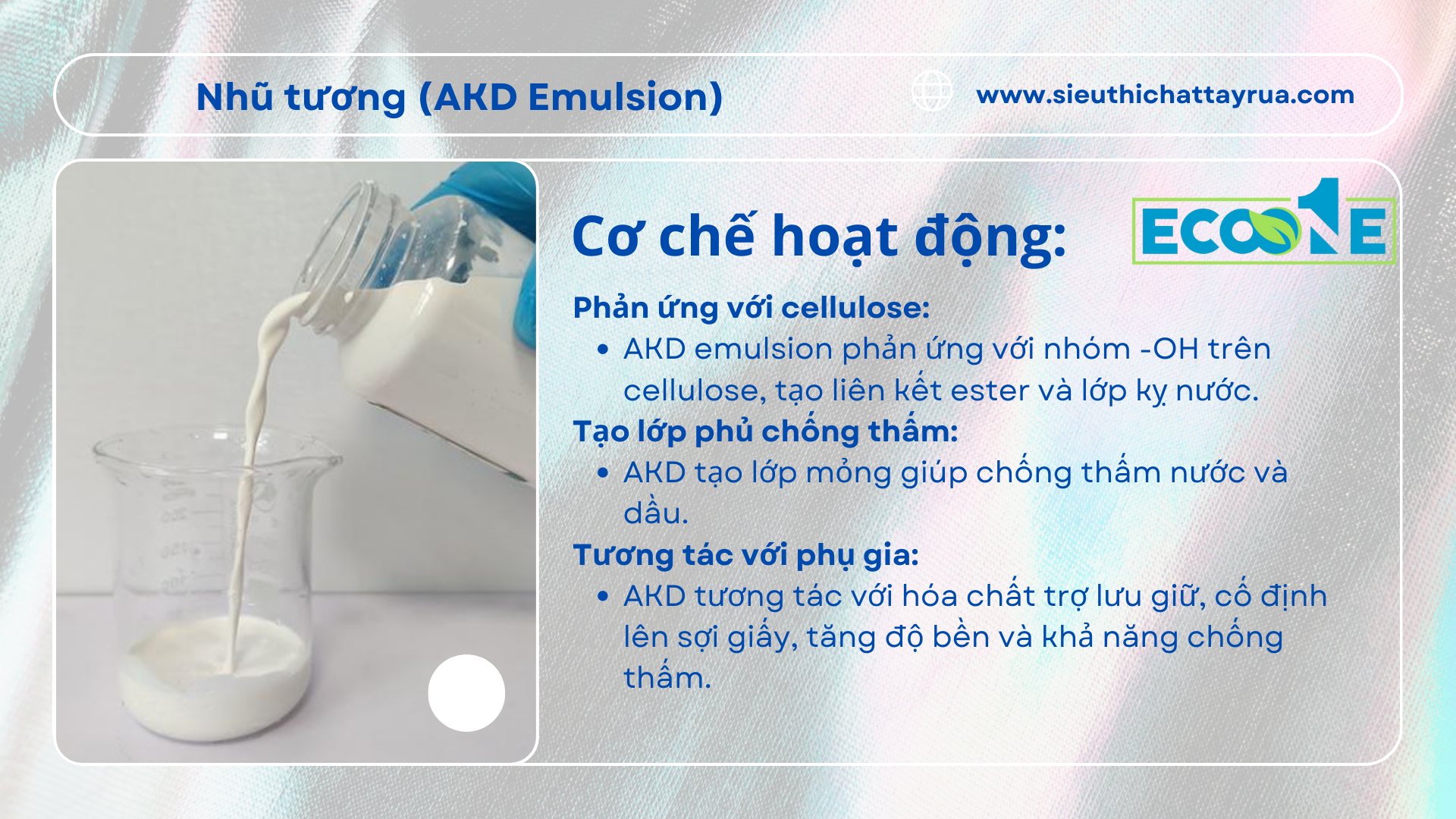 Cơ Chế Hoạt động Của Nhũ Tương (akd Emulsion)