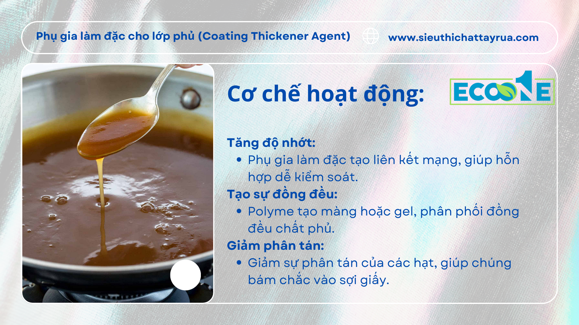 Cơ Chế Hoạt động Của Phụ Gia Làm đặc Cho Lớp Phủ (coating Thickener Agent)