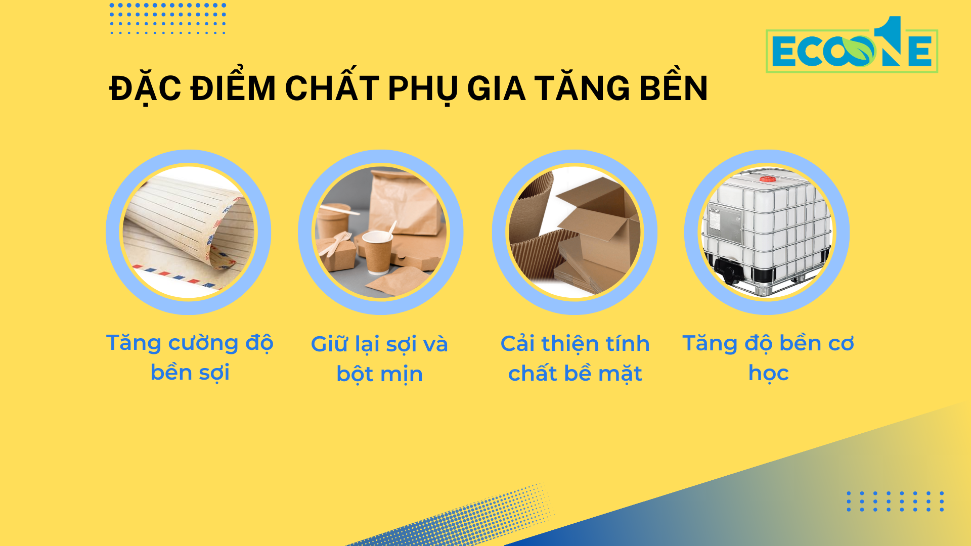 Đặc điểm Chất Phụ Gia Tăng Bền Trong Sản Xuất Giấy
