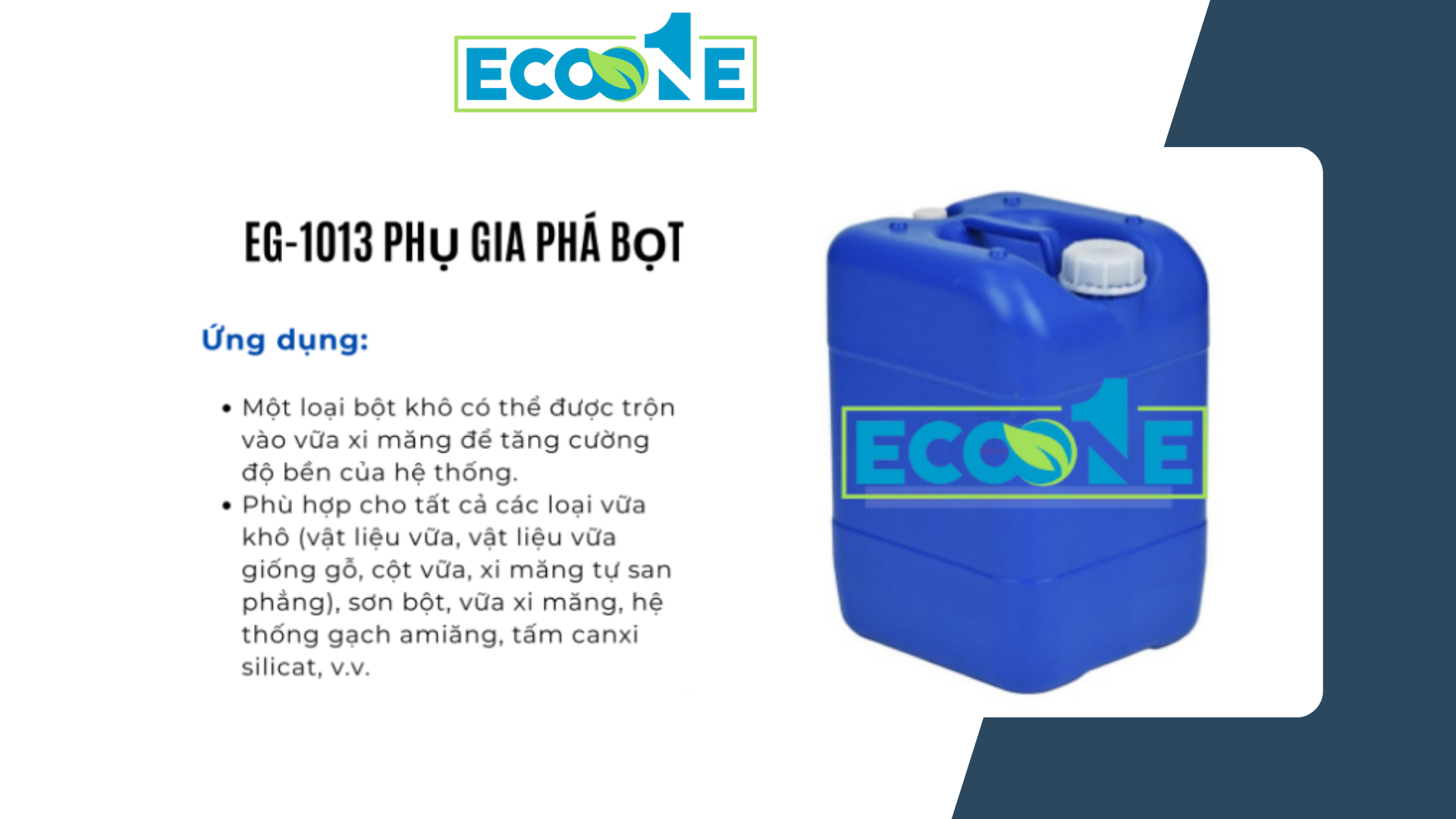 Eg 1013 Phụ Gia Phá Bọt Trong Sản Xuất Bê Tông